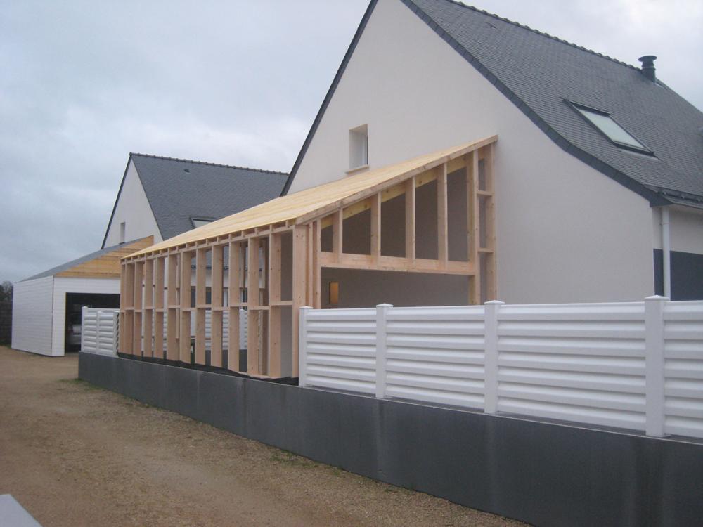 Menuiserie Pouivé :réalisation d'extension bois